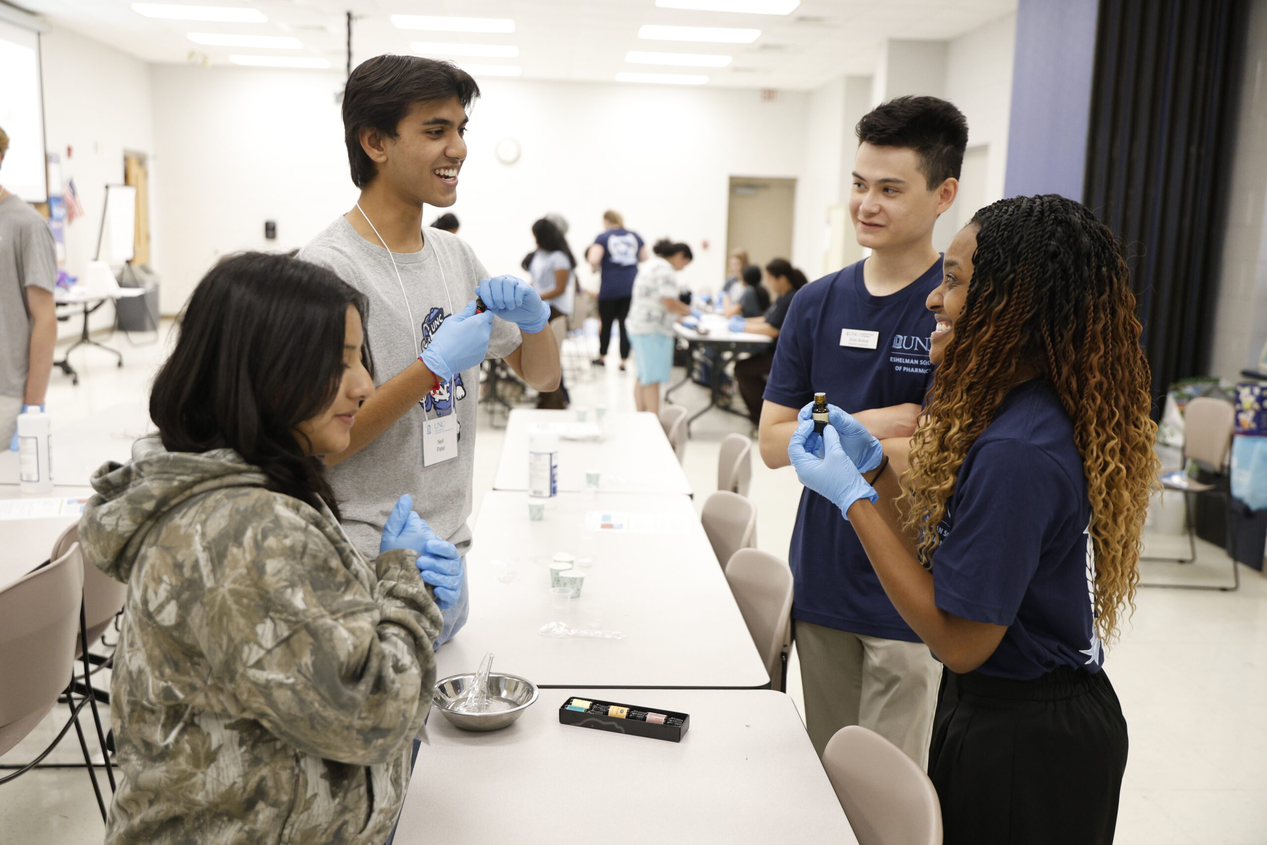 Students participating in PILLS academy activity